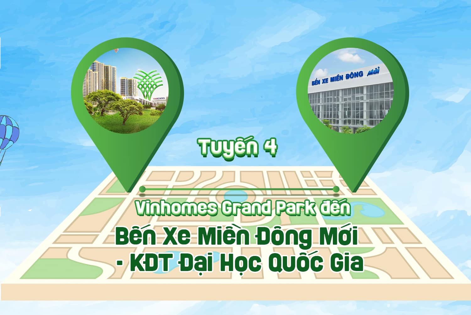Tuyến 4 Vinbus Bến Xe Miền Đông - Làng Đại Hoc